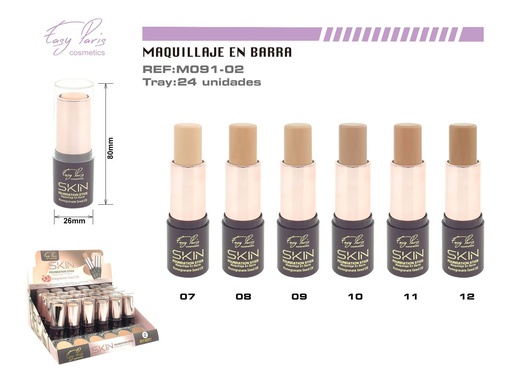 [M091-02] Stick de maquillaje con aceite de semilla de granada 24/u