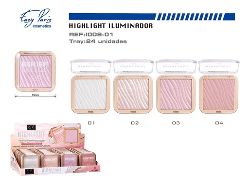 [I009-01] Iluminador facial 24/u para maquillaje