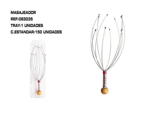 [083035] Masajeador de cabeza 6 unidades - Accesorios de belleza