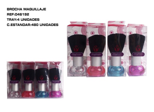 [046192] Brocha de mango corto 4/U 480/U - Accesorios de belleza