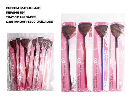 [046194] Brocha Forma Abanico 12/U - Pincel de maquillaje para difuminar