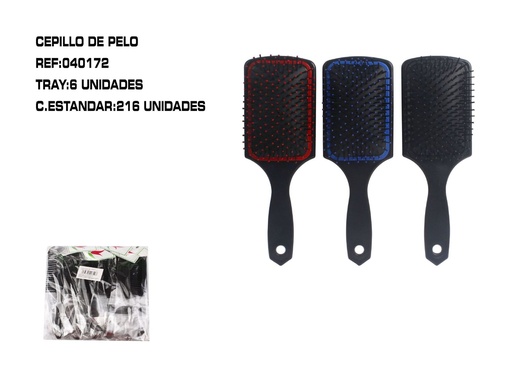 [040172] Cepillo de pelo neumático 6 unidades - Accesorios de cabello