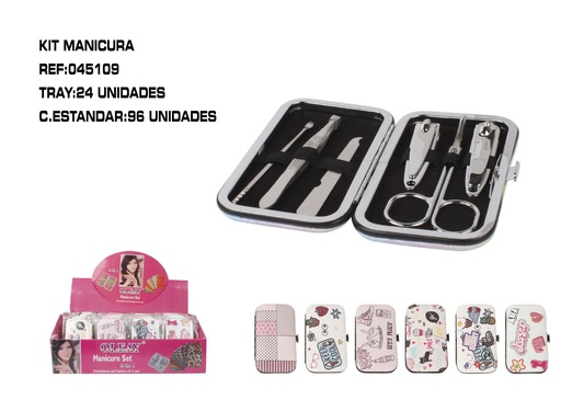 [045109] Juego de manicura 4 modelos 24/u