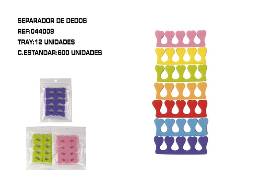 [044009] Separador de dedos extrablandos 12/u - Herramienta para pedicura