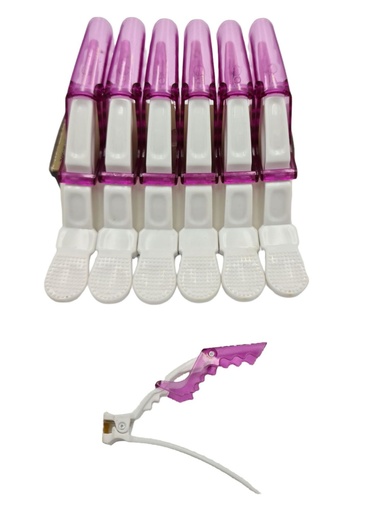 [043071] Pinza peluquera 6 pcs incolor - Accesorios para cabello