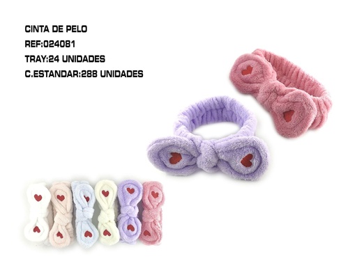 [024081] Turbante con lazo 12/u - Accesorios de cabello