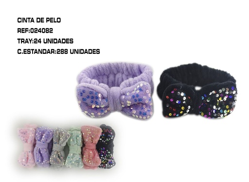 [024082] Turbante con lazo 12/u - Accesorios de cabello