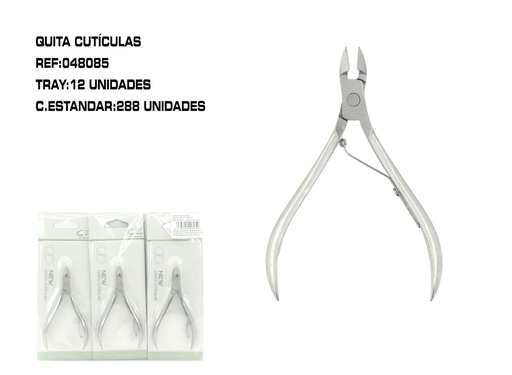 [048085] Cortacutículas 9.5x5.5 cm 12 unidades - Accesorios de uñas