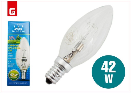 [174398429] Bombilla halógena de 42w para iluminación