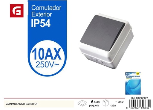 [170360081] Conmutador exterior - Suministros eléctricos e instalaciones