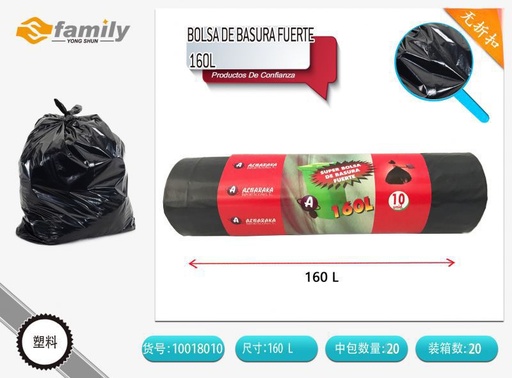 [10018010] Bolsa de basura gruesa 160L - Artículos de limpieza