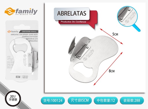 [100124] Abrelatas de acero inoxidable