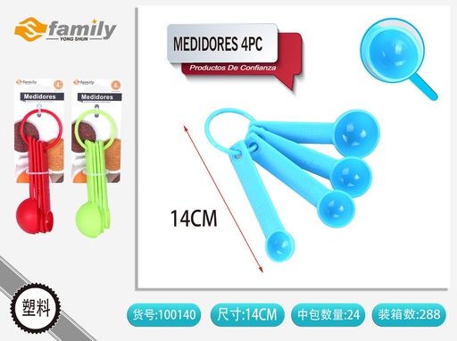 [100140] Medidores 4 piezas - Accesorios de cocina