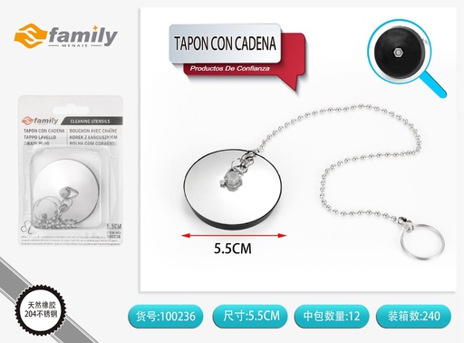 [100236] Tapon con cadena 5.5 cm - Utensilios de cocina