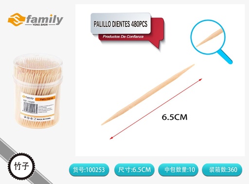 [317100253] Palillo de dientes 480 piezas - Accesorios de cocina