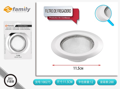[317100275] Filtro de fregadero 11.5cm para retener residuos