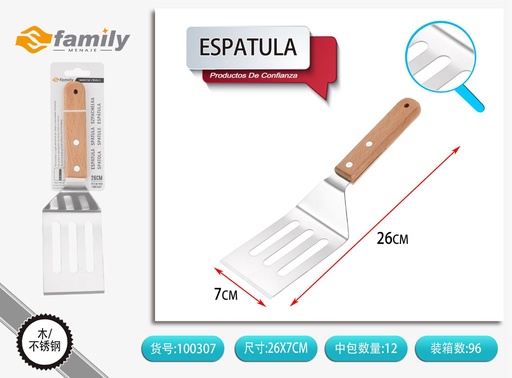 [100307] Espátula rectangular de madera GS-1008 - Utensilios para asar