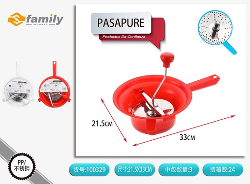 [100329] Pasapurés de plástico para cocina y preparación de alimentos