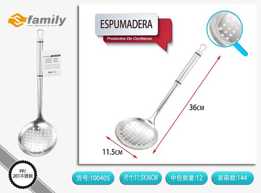[100405] Espumadera 12# con borde negro - Utensilios de cocina