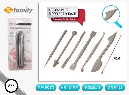 [100575] Estecas para modelar fondant ZN2137 - Herramientas de repostería
