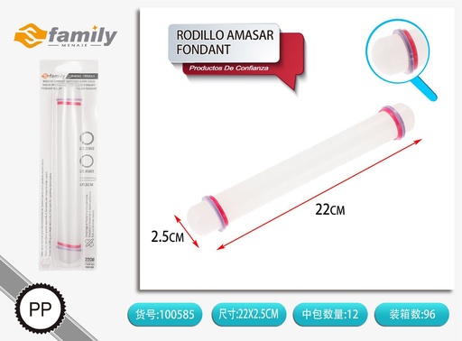 [100585] Rodillo para amasar fondant herramienta de repostería