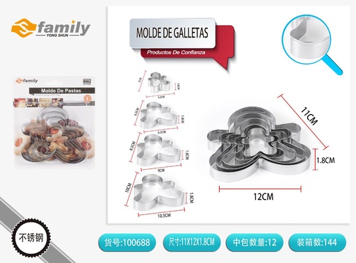 [100688] Molde de galletas en forma de oso DC-C172 - Utensilios de repostería