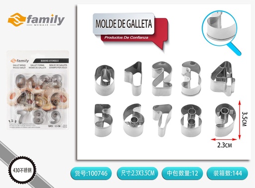 [317100746] Molde de galleta - Utensilios de cocina en acero inoxidable