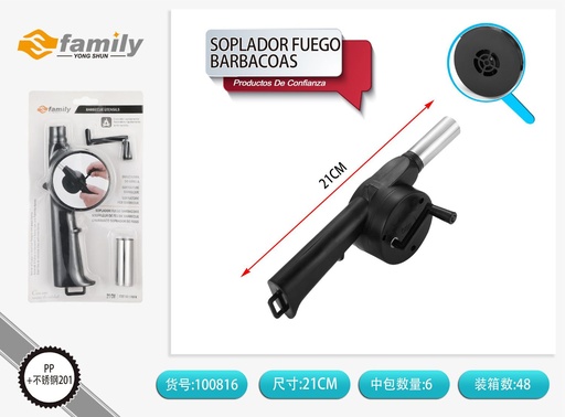 [100816] Soplador de al aire manual para barbacoas - Accesorios para barbacoas