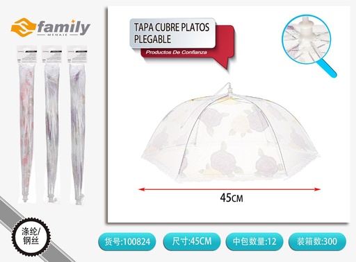 [317100824] Tapa cubre platos plegable 45 cm - Accesorios de cocina