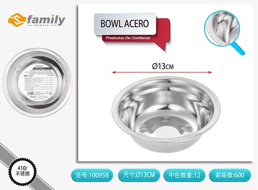 [100958] Bowl de acero 14cm - Accesorios de cocina