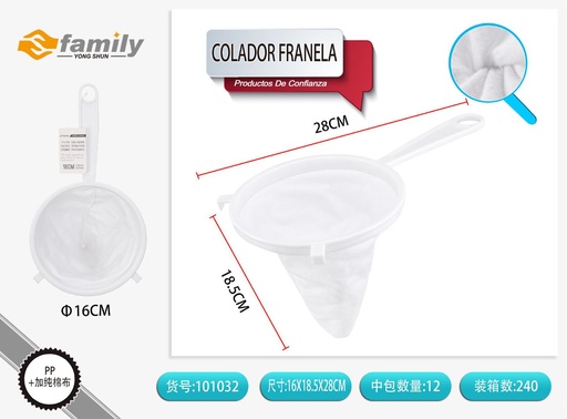 [317101032] Colador de franel 16cm - Colador de cocina