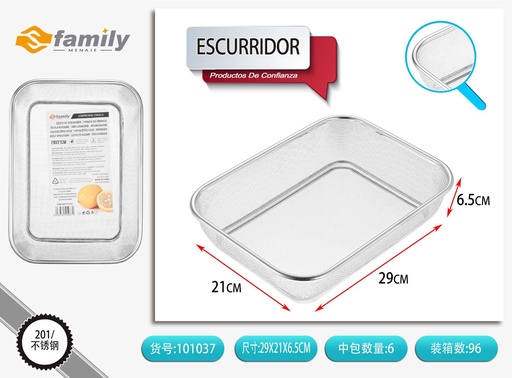 [317101037] Escurridor de plástico 29x21cm para cocina