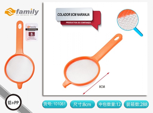[101061] Colador de 8 cm naranja - Accesorios de cocina