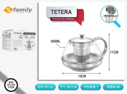 [101142] Tetera A tipo 600ml - Utensilios de cocina