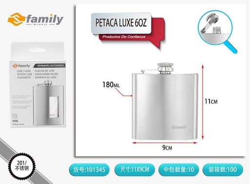 [101345] Petaca Luxe 6oz - Recipiente para bebidas