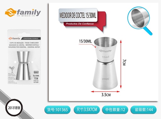 [101365] Medidor de cócteles de acero inoxidable 15/30ML - Utensilios de cocina