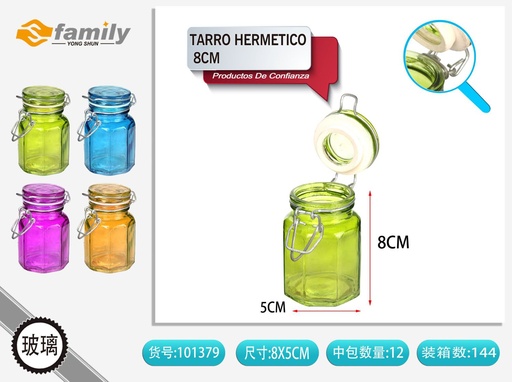 [101379] Tarro hermético octagonal 5x8 cm - Contenedores de cocina