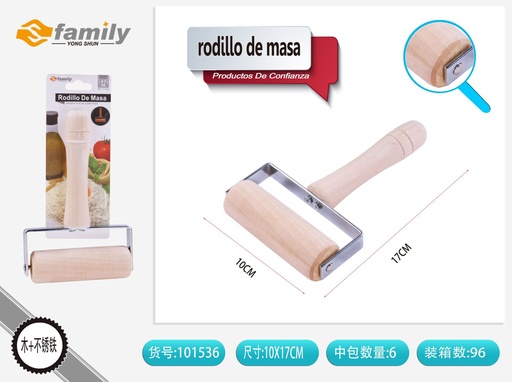 [101536] Rodillo de masa 10x17 cm - Utensilios de cocina
