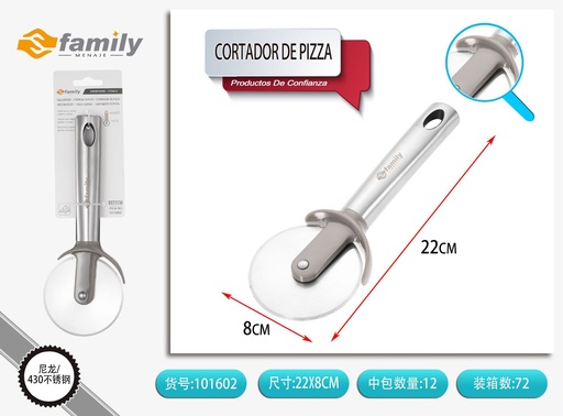 [101602] Cortador de pizza 22x8 cm - Utensilios de cocina
