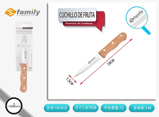 [101610] Cuchillo de fruta 18.5*1.6 cm - Utensilio de cocina