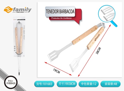 [101683] Pinza para barbacoa 38CM - Accesorios para barbacoas