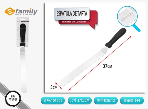 [101702] Espátula de tarta 37cm con mango de plástico