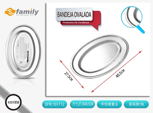 [101712] Bandeja ovalada 40.5 cm - Accesorios de mesa