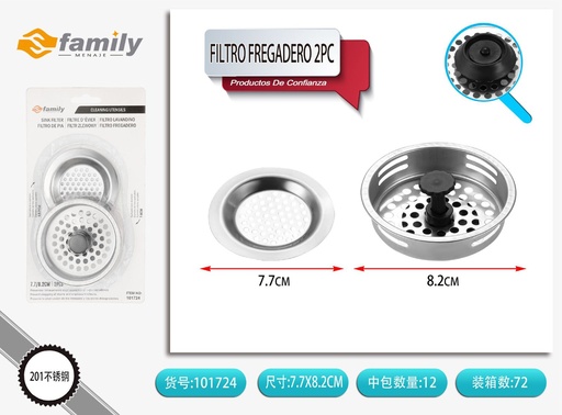 [317101724] Filtro de fregadero 2 piezas - Accesorios de cocina