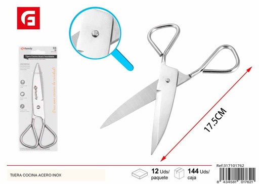 [317101762] Tijeras de cocina de acero inoxidable 17.5 cm - Utensilios de cocina