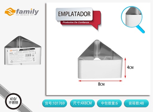 [101769] Emplatador triangular 4x8cm