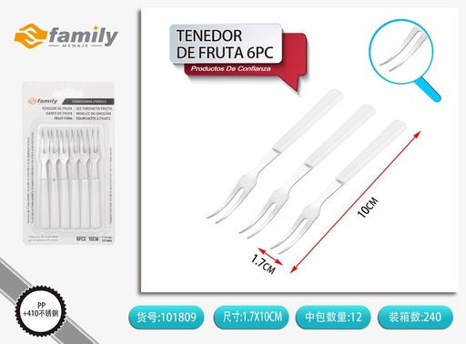 [101809] Tenedor de fruta 6pcs cubiertos de cocina