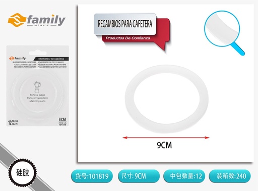 [101819] Recambios para cafetera de aluminio 12 tazas
