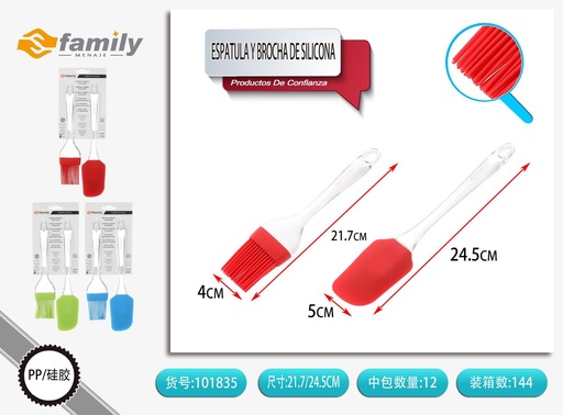 [101835] Espátula y brocha de silicona espátula y brocha de silicona para cocina