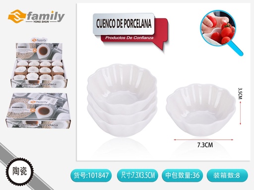 [101847] Cerámicas de 36 unidades cuenco de porcelana pequeño - Artículos de cerámica